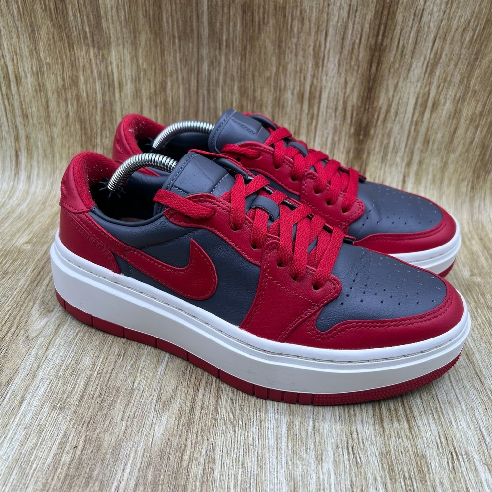 Nike Air‎ Jordan 1 Elevate Low Women's 8.5 UNLV Gray Red Shoes DH7004-006